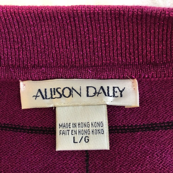 AllisionDaley Fusia Jacket with Black Trim NWT SZL - Picture 11 of 11
